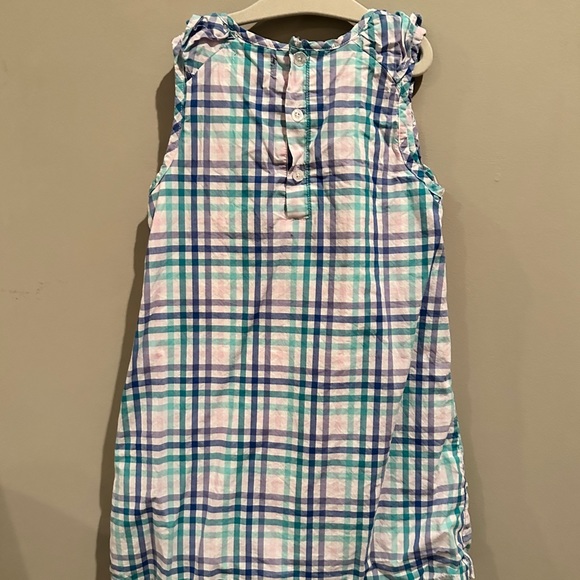 Andy and Evan Check Plaid Ruffle Spring Sleeveless Easter Dress 7y - Picture 3 of 5